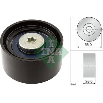 Auto-moto Vratná/vodicí kladka, klínový žebrový řemen INA 532 0556 10