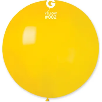 Balónek Svet balonku Kulatý pastelový balónek 80 cm žlutý