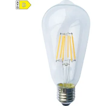 Žárovka LED Filament žárovka čirá ST64 6W/230V/E27/2700K/820Lm/360°