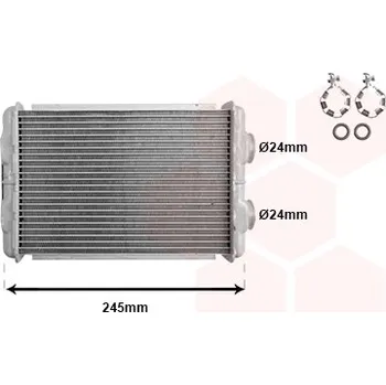 Výměník tepla, vnitřní vytápění VAN WEZEL 01006158