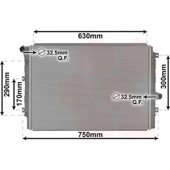 Chladič motoru Chladič, chlazení motoru VAN WEZEL 58012713