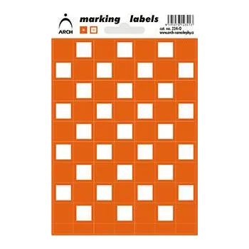 Samolepící etiketa Označovací etikety - čtverečky mix barev