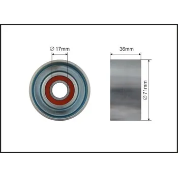 Napínací kladka, žebrovaný klínový řemen Caffaro 428-00