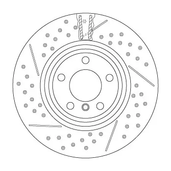Brzdový kotouč Brzdový kotouč TRW DF6606S