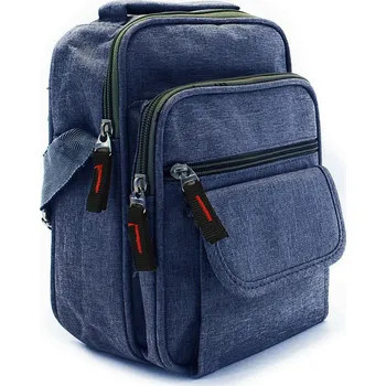 Modrá pánská praktická crossbody taška Edric