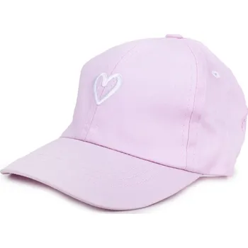 Kšiltovka MR Dětská kšiltovka 42-46 cm - Růžová se srdíčkem