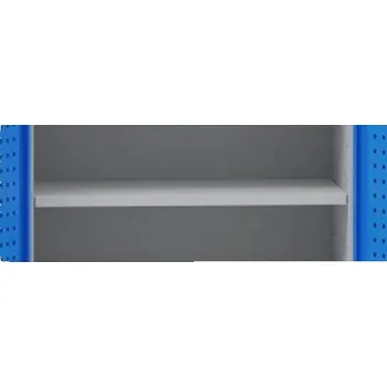 Police ocelová (950x500 mm), nosnost 80 kg, včetně montážního materiálu, šedá RAL7035