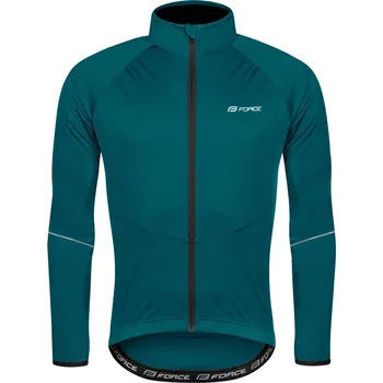 Cyklistická bunda Force bunda ARROW, petrolejová