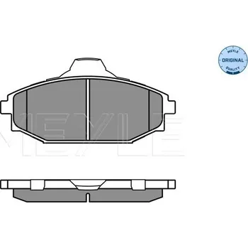 Brzdová destička Sada brzdových destiček, kotoučová brzda MEYLE 025 235 1816/W
