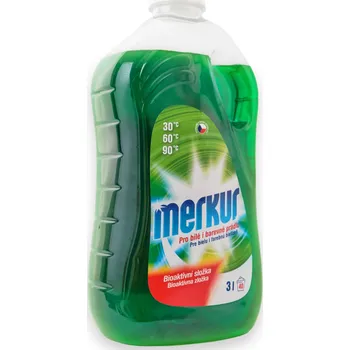 Prací prostředek Merkur Prací gel pro bílé i barevné prádlo 3 l