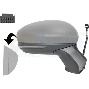 Auto zrcátko Vnější zpětné zrcátko VAN WEZEL 4403808