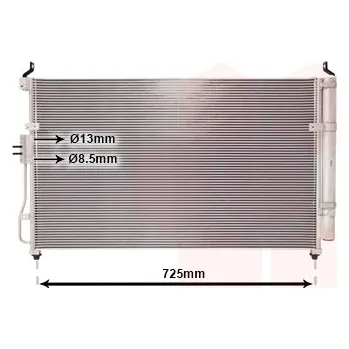 Výparník klimatizace Kondenzátor, klimatizace VAN WEZEL 83005111