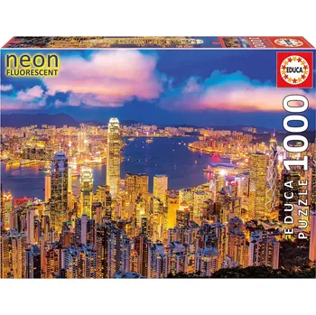 Puzzle Educa Hong Kong, 1000 dílků + k objednávce puzzle zdarma