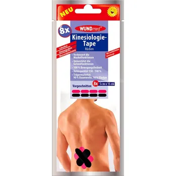 Tejpovací páska WUNDmed Tejpovací pásky na záda 5 x 15 cm 8 ks