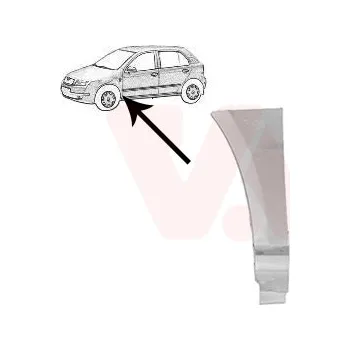 Blatník karosérie Blatník VAN WEZEL 7625155