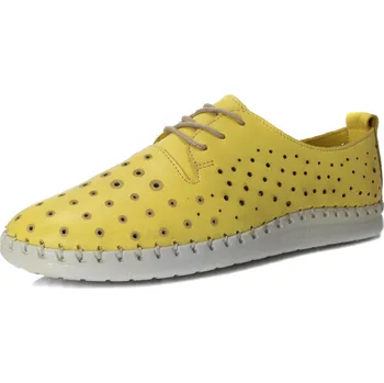 Dámské polobotky DÁMSKÉ POLOBOTKY WILD 064-6018IYELLOW ŽLUTÁ Barva: ŽLUTÁ, Velikost: 39