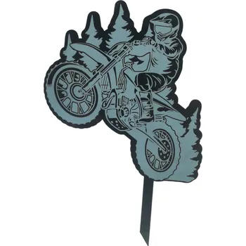 Jedlá dekorace na dort VypálímTi.cz Zápich do dortu - Motokros