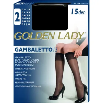 Pánské ponožky Podkolenky Gambaletto 15 nero UNI