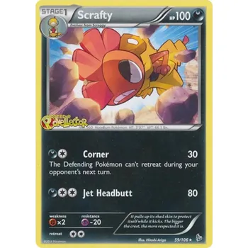 Sběratelská karetní hra Scrafty 059/106 - Flashfire Typ karty: Reverse Holo