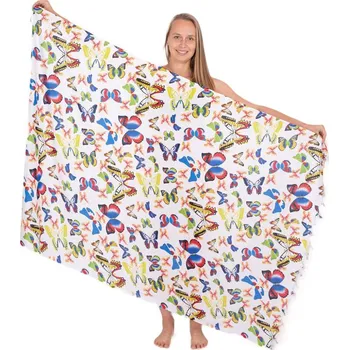 Šátek Sarong / pareo / plážový šátek s motýlky Mariposa Elise, Sittar.cz