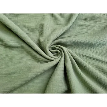 BYTEMA Bavlněná látka GÁZOVINA KHAKI šíře 280 cm