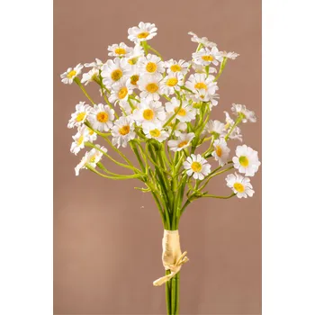 umělá květina Paramit MINI DAISY Aranžovací kytička sedmikrásek bílá 27 cm