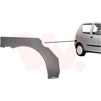 Blatník karosérie Boční stěna VAN WEZEL 1601146