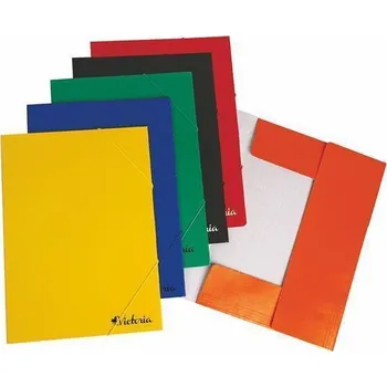 Archivační box Desky s gumičkou, zelené, karton, A4, VICTORIA