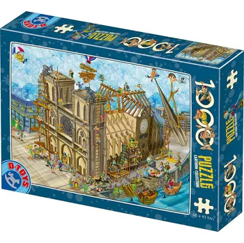 Puzzle Puzzle D‐TOYS Notre‐Dame, 1000 dílků + k objednávce puzzle zdarma