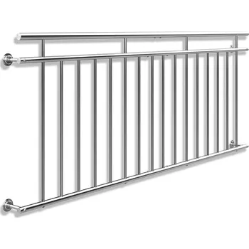 Stavební výplň Balkonové zábradlí 90 x 225 cm nerez