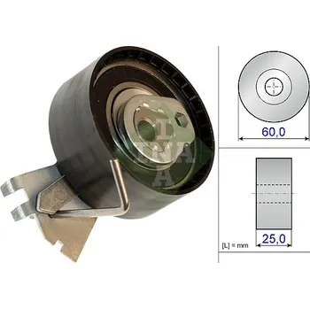 Auto-moto Napínací kladka, ozubený řemen INA 531 0572 10