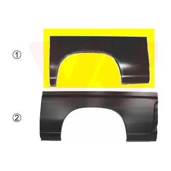 Blatník karosérie Boční stěna VAN WEZEL 1747146