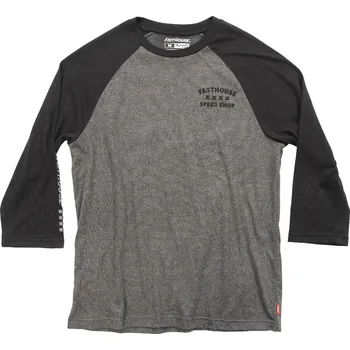Fasthouse Swift Raglan Tech Tee Black Charcoal Heather Velikost: XL