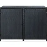 vidaXL Dvojitý přístřešek na popelnice…