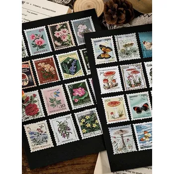 samolepka Sada 46 samolepek - Retro Známky