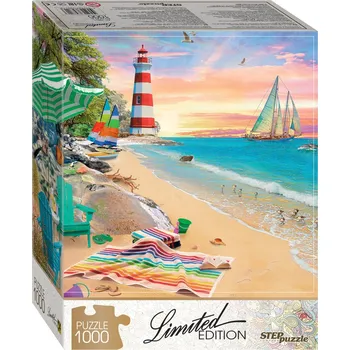 Puzzle Puzzle STEP puzzle Maják při západu slunce, 1000 dílků + k objednávce puzzle zdarma
