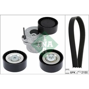 Sada žebrovaných klínových řemenů INA 529 0479 10