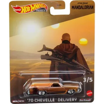 auto na autodráhu Hot Wheels Premium Star Wars The Mandalorian 70 Chevelle Delivery