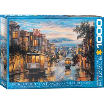 Puzzle Puzzle Eurographics San Francisco, tramvajový ráj, 1000 dílků + k objednávce puzzle zdarma