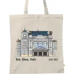 BIO plátěná taška s potiskem Taška Hlavní nádraží Brno