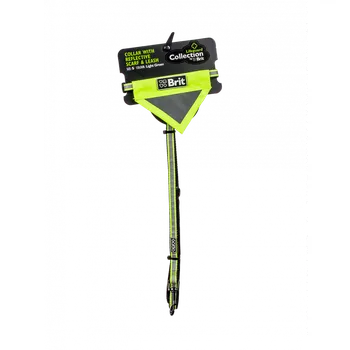 Obojek pro psa Set - obojek s reflexním šátkem a vodítkem - světle zelený