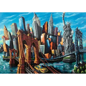 Puzzle Ravensburger Vítejte v New Yorku, 1000 dílků + k objednávce puzzle zdarma