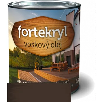 barva a nátěr na dřevo AUSTIS FORTEKRYL voskový olej 0,7 kg palisandr