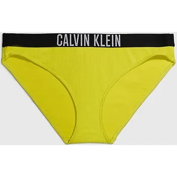 Dámské plavky Dámský spodní díl bikin KW0KW01986 LRF neon. žluté - Calvin Klein L