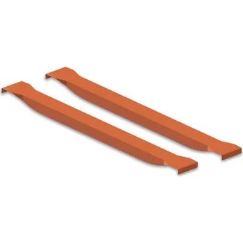 Dílenský regál Příčné uložení pro palety, barva oranžová RAL2001, hloubka 1100 mm, nosnost na pár 1100 kg