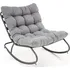 Křeslo Houpací křeslo Gatto šedé