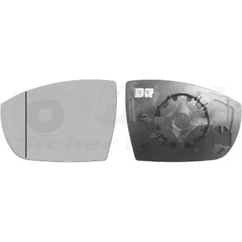 Auto zrcátko Sklo do zrcátka, vnější zrcátko VAN WEZEL 1869837