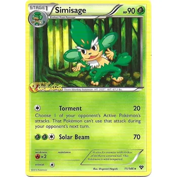 Sběratelská karetní hra Simisage 011/146 - XY Typ karty: Reverse Holo