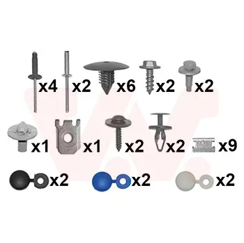 Nárazník Montážní sada, nárazník VAN WEZEL 4334794