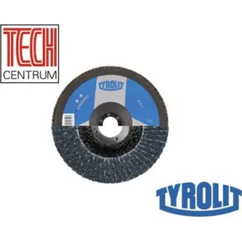 Brusný talíř TYROLIT Brusný lamelový talíř 27A pr.125x22,2mm zr.80 zirkon 458587 (10ks) STANDARD - 1 ks/ 64,63 Kč